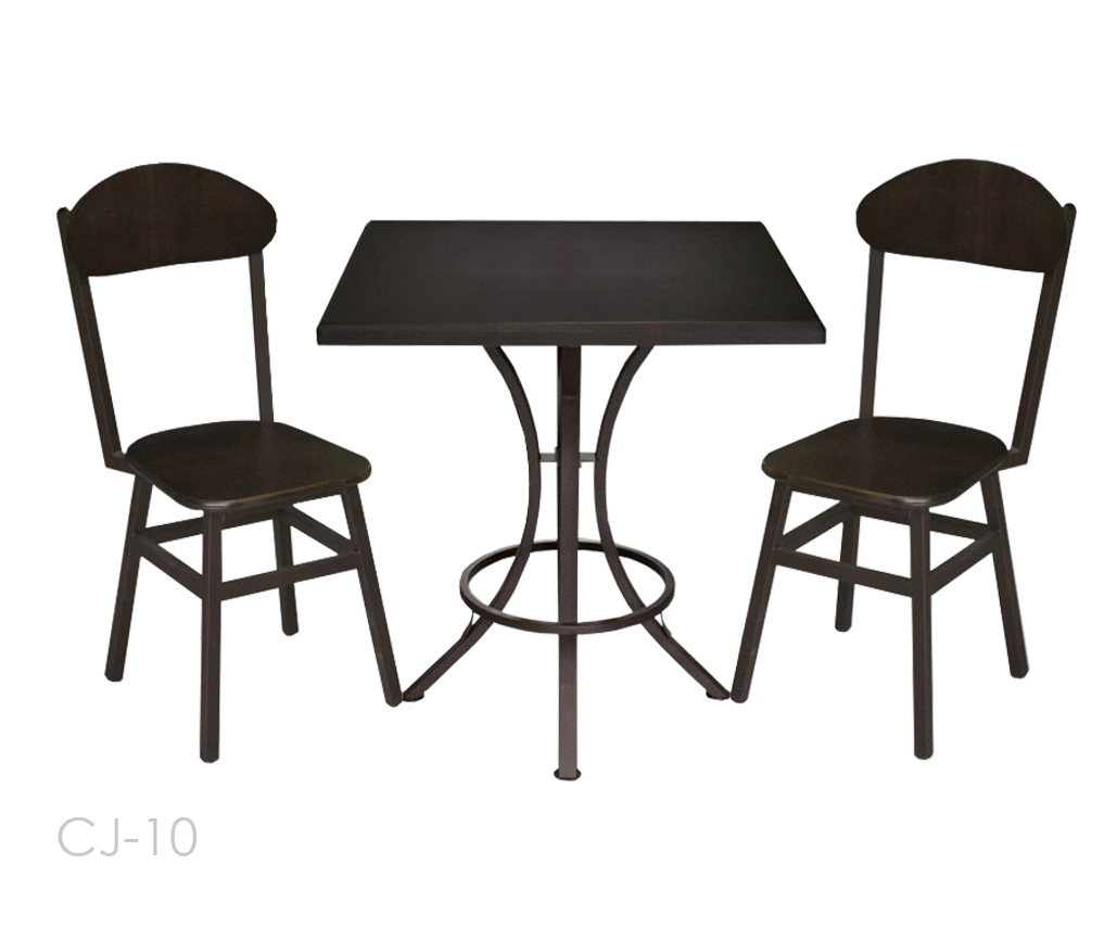 CONJUNTO 10 MESA E CADEIRA PARA RESTAURANTE Piovezana