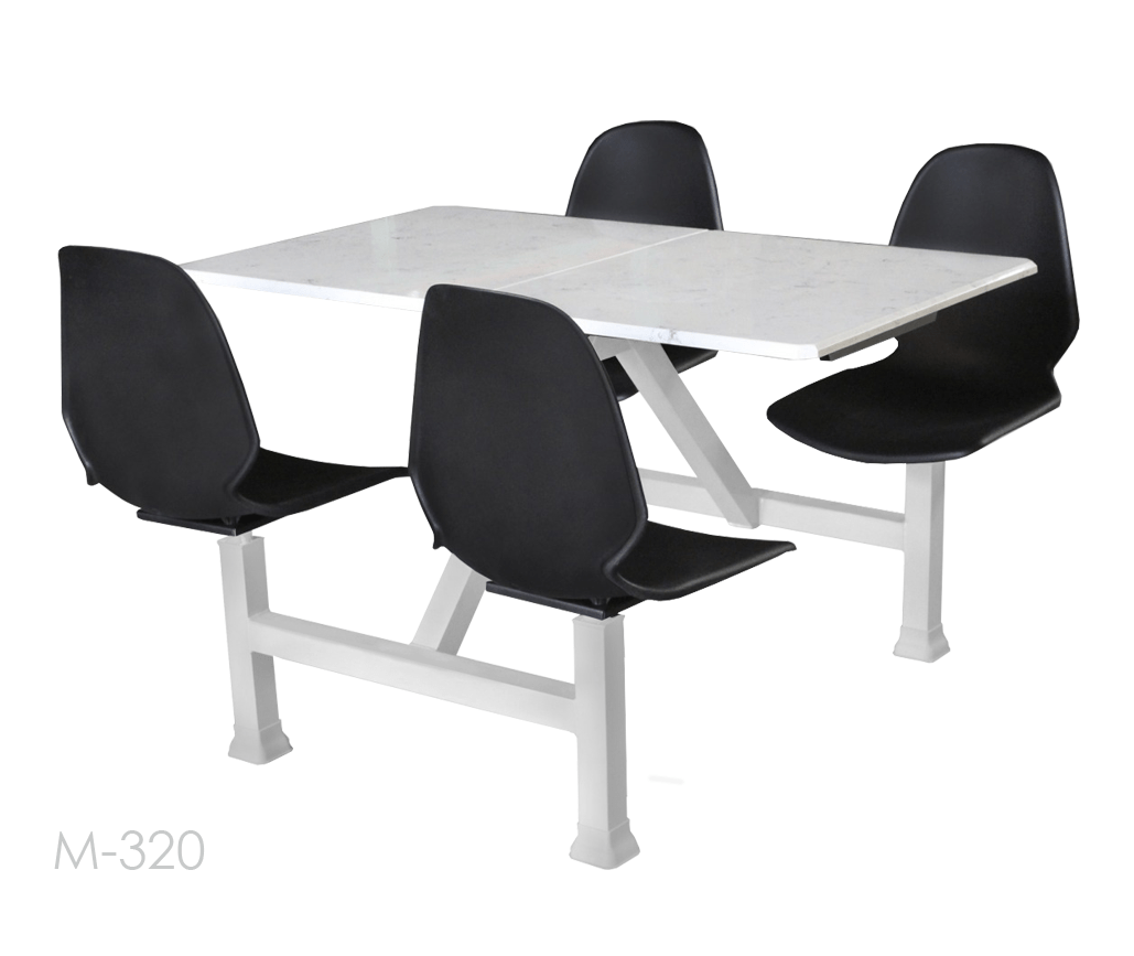 Mesa Conjugada Confort M-320 branca - Piovezana Mesas Acopladas e Cadeiras